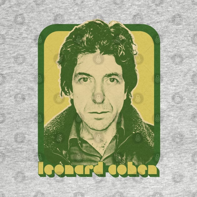 Leonard Cohen / Retro Style Fan Aesthetic Design by DankFutura